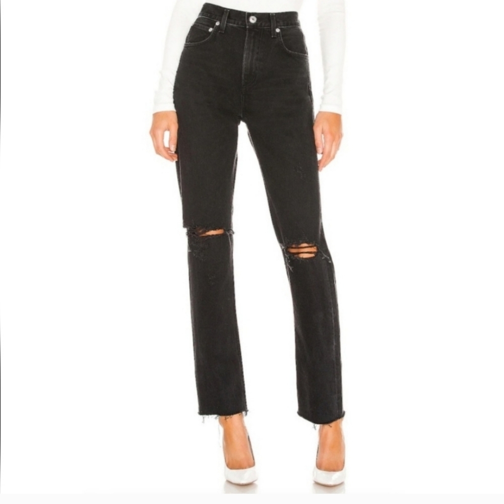 Agolde Black High Rise Women Jeans
